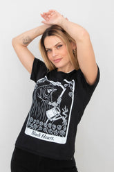 Camiseta Babylook Preta Black Heart